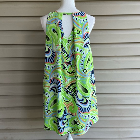 •Crown & Ivy• Mod Print Sleeveless Keyhole Dress - Size Small - Picture 5 of 9